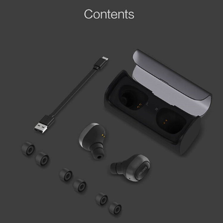 QCY Q29 Pro TWS Mini Wireless V4.1 Bluetooth Earphones with Mic, For iPad, iPhone, Galaxy, Huawei, Xiaomi, LG, HTC and Other Smart Phones(Black)