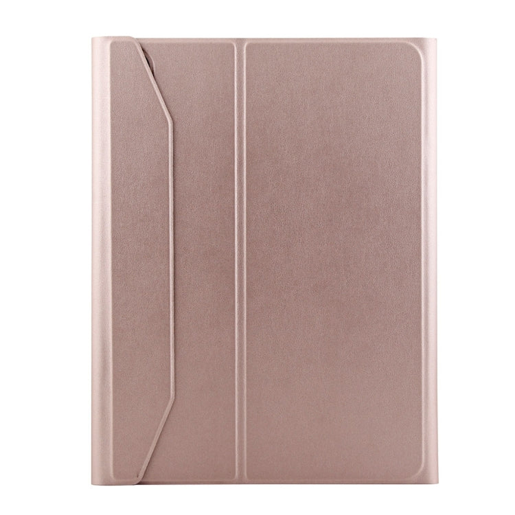 1130B Detachable Bluetooth 3.0 ABS Brushed Texture Keyboard + Lambskin Texture Leather Tablet Case for iPad Pro 11 inch (2018), with Three-gear Adjustment / Magnetic / Sleep Function