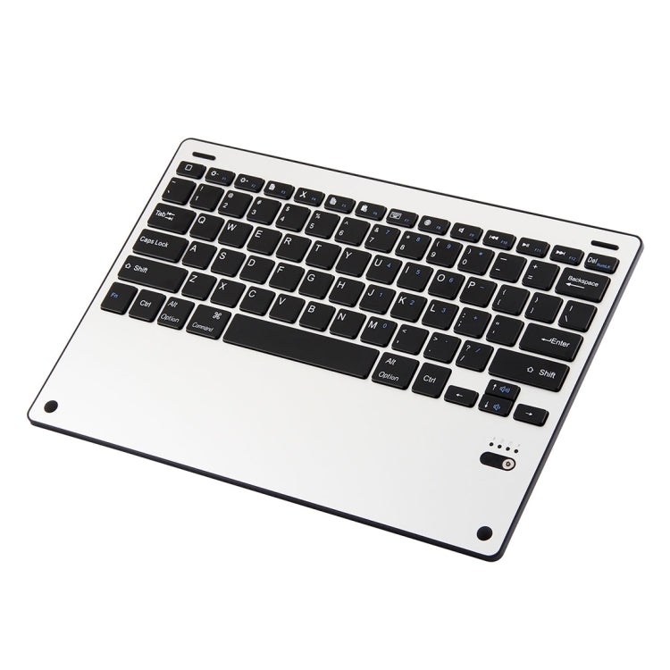 1198B Detachable Bluetooth 3.0 Aluminum Alloy Keyboard + Lambskin Texture Leather Tablet Case for iPad Pro 12.9 inch (2018), with Magnetic Charging / Sleep Function (Black)