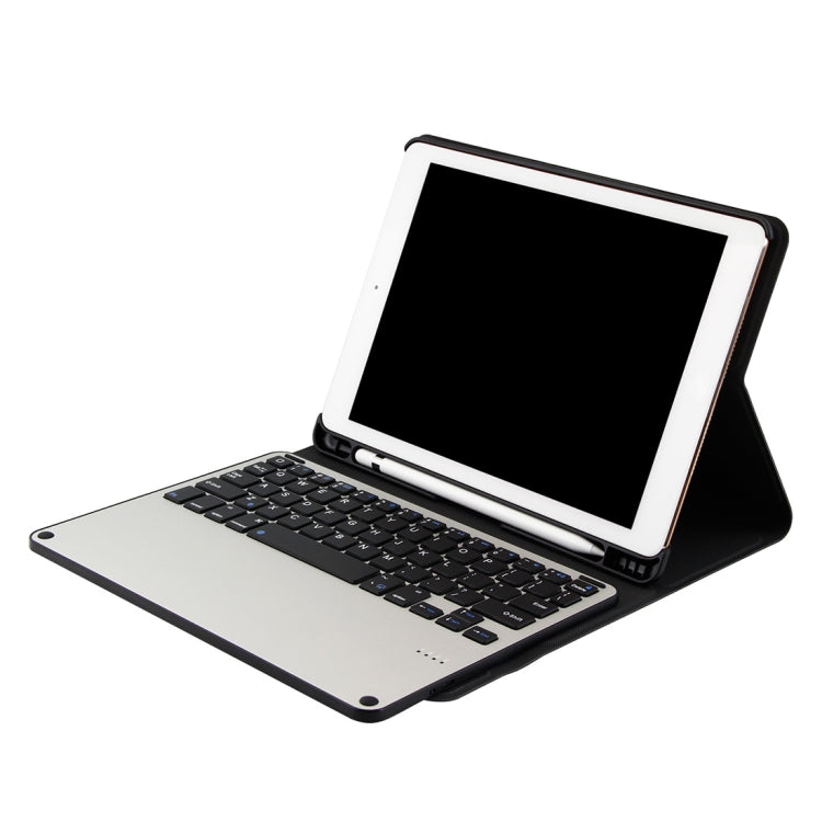 3018 Detachable Bluetooth 3.0 Aluminum Alloy Keyboard + Imitation Cloth Texture Leather Tablet Case for iPad Air / Air 2 / iPad Pro 9.7 inch, with Sleep / Water Repellent Function(Pink)