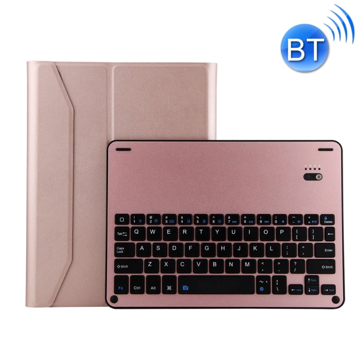 FT-1038E Detachable Bluetooth 3.0 Aluminum Alloy Keyboard + Lambskin Texture Leather Tablet Case for iPad Air / Air 2 / iPad Pro 9.7 inch, with Pen Slot / Water Repellent / Three-gear Angle Adjustment / Magnetic / Sleep Function