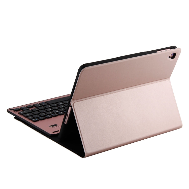 FT-1038E Detachable Bluetooth 3.0 Aluminum Alloy Keyboard + Lambskin Texture Leather Tablet Case for iPad Air / Air 2 / iPad Pro 9.7 inch, with Pen Slot / Water Repellent / Three-gear Angle Adjustment / Magnetic / Sleep Function