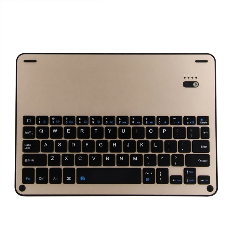 FT-1038E Detachable Bluetooth 3.0 Aluminum Alloy Keyboard + Lambskin Texture Leather Tablet Case for iPad Air / Air 2 / iPad Pro 9.7 inch, with Pen Slot / Water Repellent / Three-gear Angle Adjustment / Magnetic / Sleep Function
