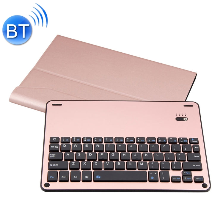FT-1039B Detachable Bluetooth 3.0 Aluminum Alloy Keyboard + Lambskin Texture Leather Tablet Case for iPad Pro 10.5 inch / iPad Air (2019), with Water Repellent / Three-gear Angle Adjustment / Magnetic / Sleep Function