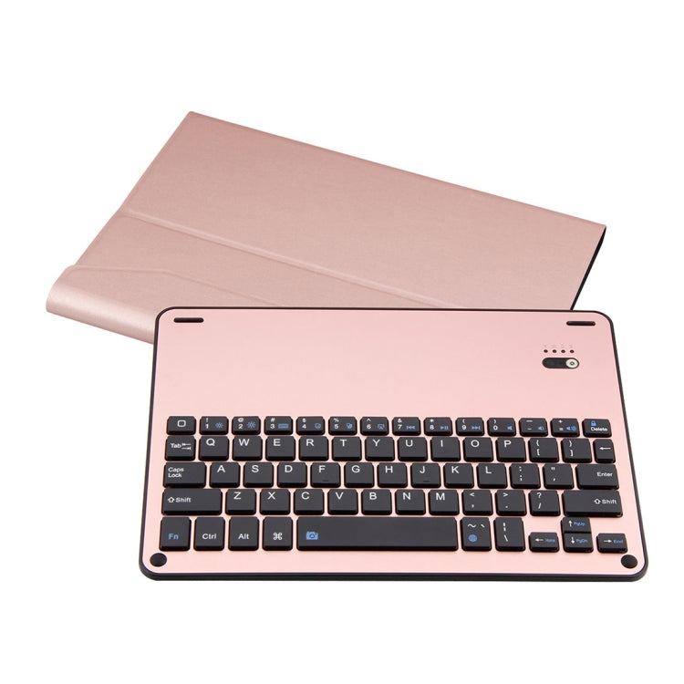 FT-1039B Detachable Bluetooth 3.0 Aluminum Alloy Keyboard + Lambskin Texture Leather Tablet Case for iPad Pro 10.5 inch / iPad Air (2019), with Water Repellent / Three-gear Angle Adjustment / Magnetic / Sleep Function