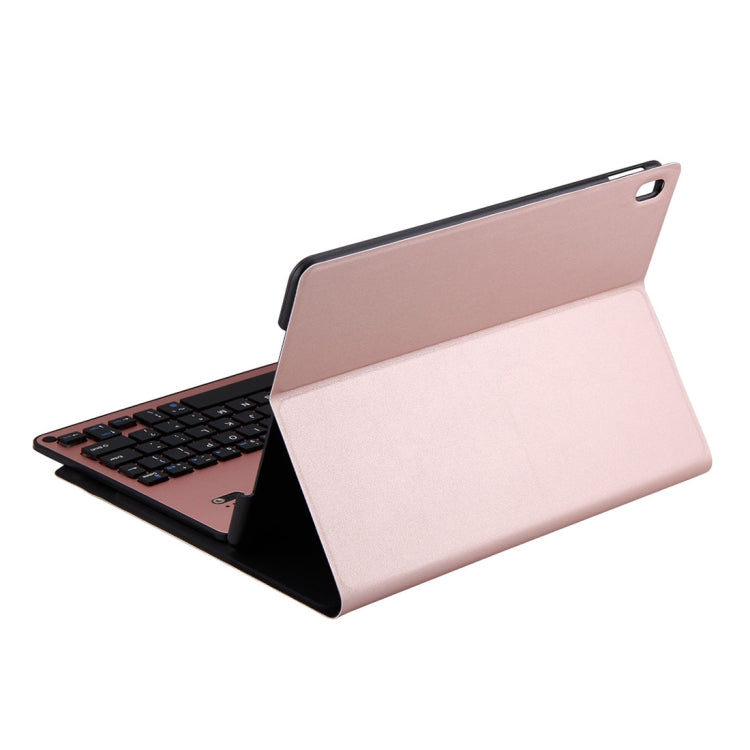 FT-1039B Detachable Bluetooth 3.0 Aluminum Alloy Keyboard + Lambskin Texture Leather Tablet Case for iPad Pro 10.5 inch / iPad Air (2019), with Water Repellent / Three-gear Angle Adjustment / Magnetic / Sleep Function