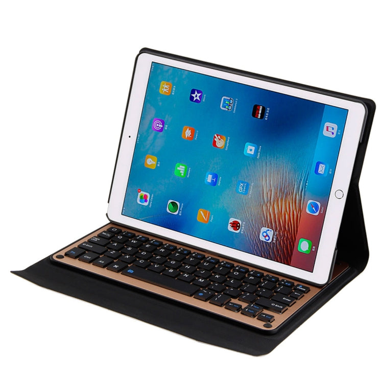 FT-1039B Detachable Bluetooth 3.0 Aluminum Alloy Keyboard + Lambskin Texture Leather Tablet Case for iPad Pro 10.5 inch / iPad Air (2019), with Water Repellent / Three-gear Angle Adjustment / Magnetic / Sleep Function