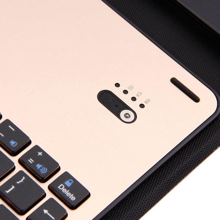 FT-1039B Detachable Bluetooth 3.0 Aluminum Alloy Keyboard + Lambskin Texture Leather Tablet Case for iPad Pro 10.5 inch / iPad Air (2019), with Water Repellent / Three-gear Angle Adjustment / Magnetic / Sleep Function