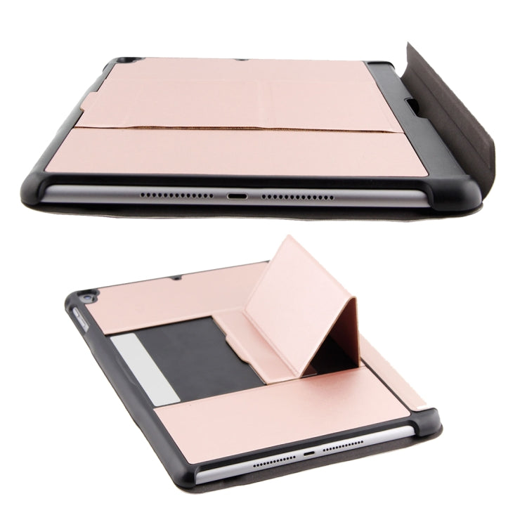 T-201 Detachable Bluetooth 3.0 Ultra-thin Keyboard + Lambskin Texture Leather Tablet Case for iPad Air / Air 2 / iPad Pro 9.7 inch, Support Multi-angle Adjustment