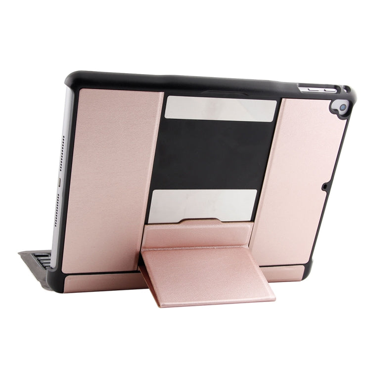 T-201 Detachable Bluetooth 3.0 Ultra-thin Keyboard + Lambskin Texture Leather Tablet Case for iPad Air / Air 2 / iPad Pro 9.7 inch, Support Multi-angle Adjustment