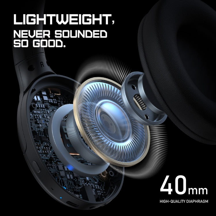 ONIKUMA B3 Bluetooth 5.3 Foldable Wireless Bluetooth Headphone with Microphone  - Black