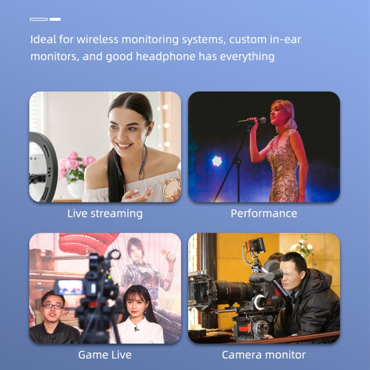 MP018 2.4G Neck-mounted Live Wireless Monitoring Headphones