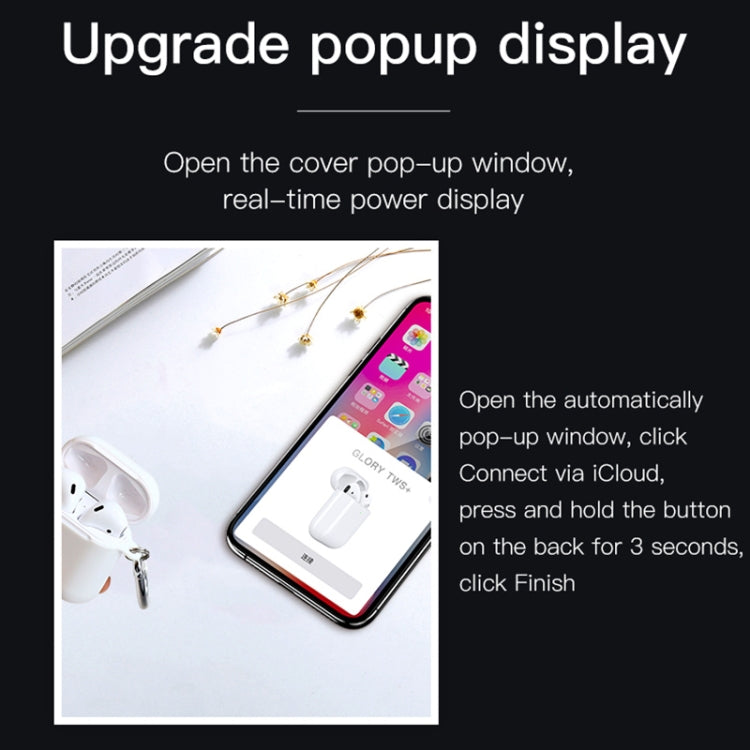 TOTUDESIGN EAUB-041 Glory Series Bluetooth 5.0 TWS ANC Noise Cancelling Wireless Bluetooth Earphone Navigator Version with Wireless Charging + Pop-up Display
