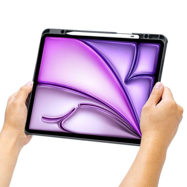 T12B-AS Detachable Rotating Backlit Touch Bluetooth Keyboard Case For iPad Air 13 2025 / Air 13 2024 / Pro 12.9 2022 2021 2020 2018