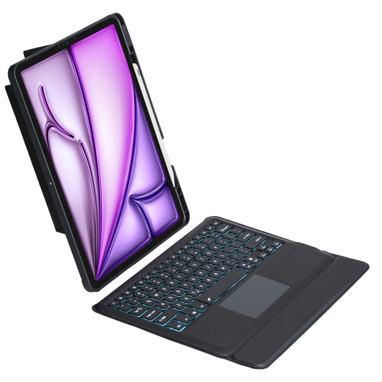 T12B-AS Detachable Rotating Backlit Touch Bluetooth Keyboard Case For iPad Air 13 2025 / Air 13 2024 / Pro 12.9 2022 2021 2020 2018