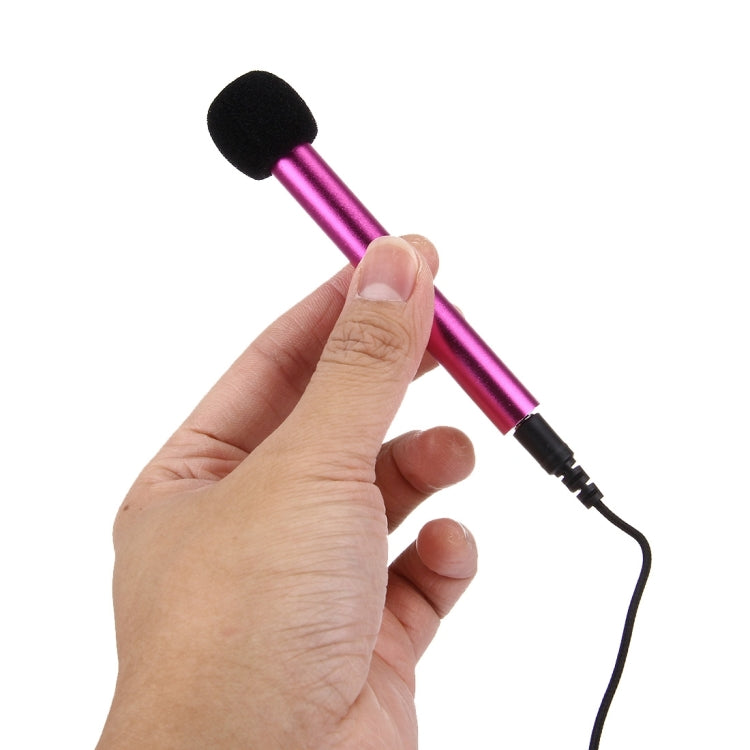 Mini Home KTV Handheld Microphone for Smart Phone, Tablet or Other Audio Device with 3.5mm Earphone Port, Cable Length: 1.2M
