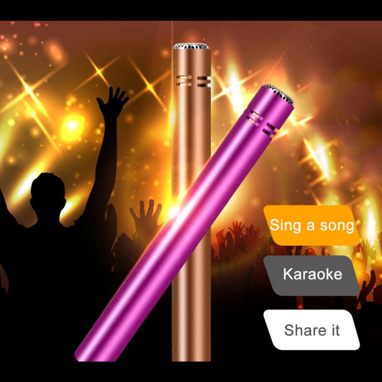 Mini Home KTV Handheld Microphone for Smart Phone, Tablet or Other Audio Device with 3.5mm Earphone Port, Cable Length: 1.2M