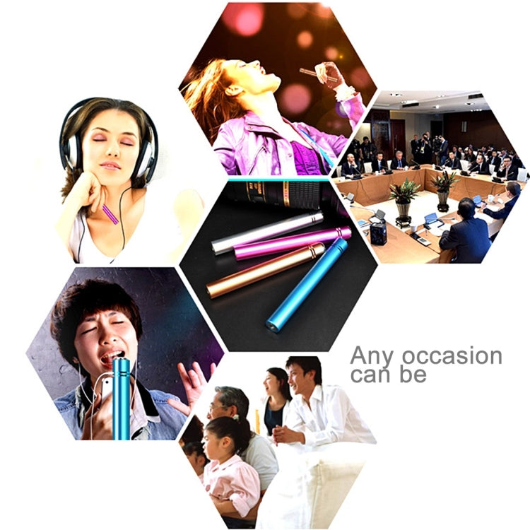 Mini Home KTV Handheld Microphone for Smart Phone, Tablet or Other Audio Device with 3.5mm Earphone Port, Cable Length: 1.2M