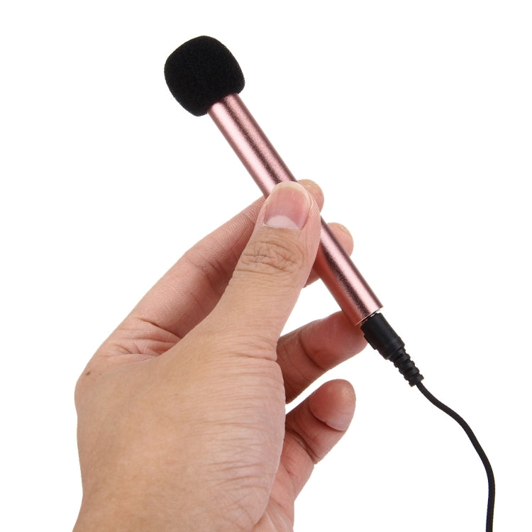Mini Home KTV Handheld Microphone for Smart Phone, Tablet or Other Audio Device with 3.5mm Earphone Port, Cable Length: 1.2M