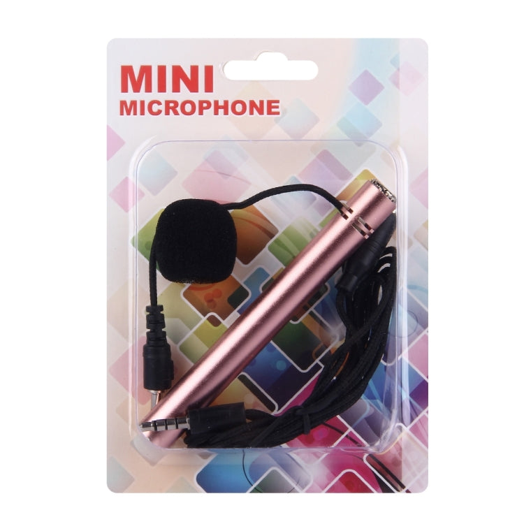 Mini Home KTV Handheld Microphone for Smart Phone, Tablet or Other Audio Device with 3.5mm Earphone Port, Cable Length: 1.2M