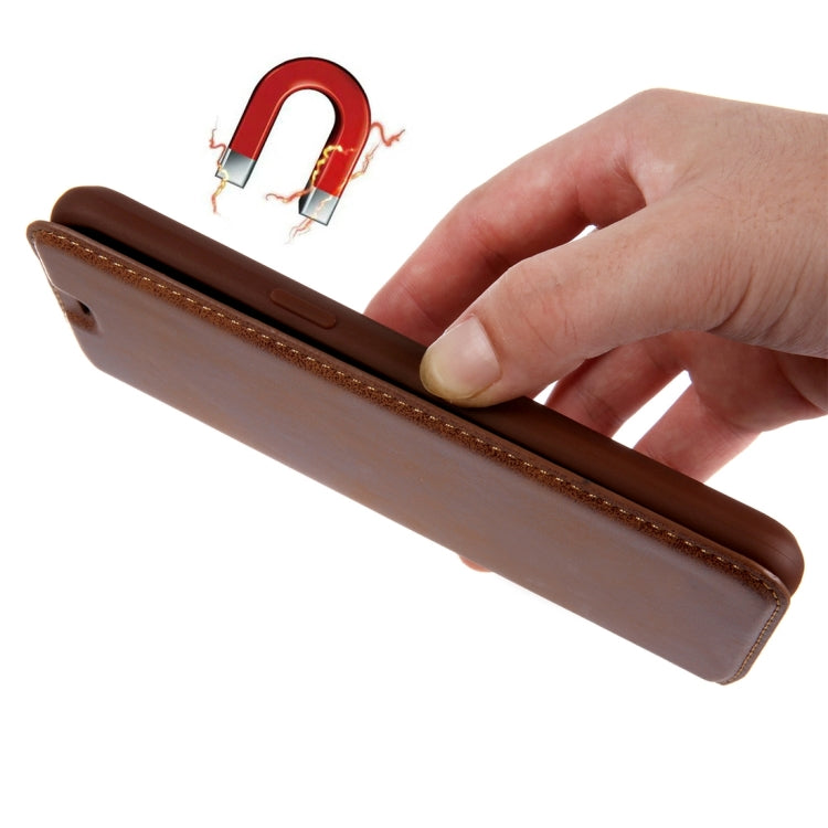 For iPhone 6 & 6s PU Retro Texture with Absorption Horizontal Flip Leather Case with Holder & Card Slots