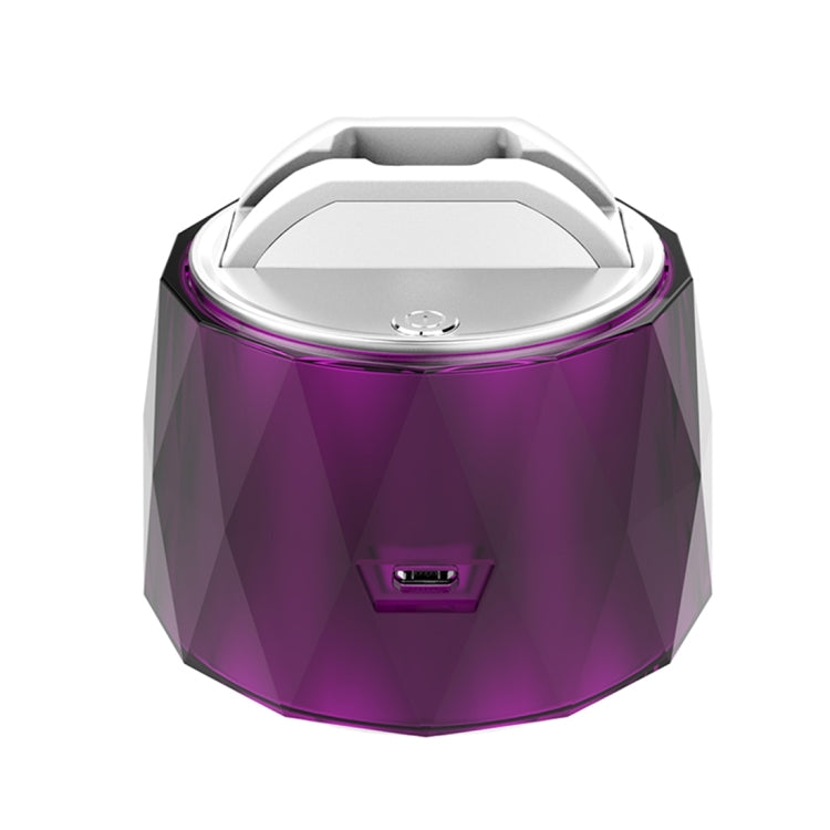 Q1 360 Degrees Rotation Smart Wireless Bluetooth Remote Shutter Self-timer Selfie Robot with Power Bank Function for Android & iOS Phones(Purple)