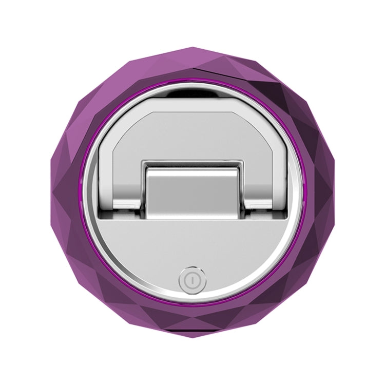 Q1 360 Degrees Rotation Smart Wireless Bluetooth Remote Shutter Self-timer Selfie Robot with Power Bank Function for Android & iOS Phones(Purple)
