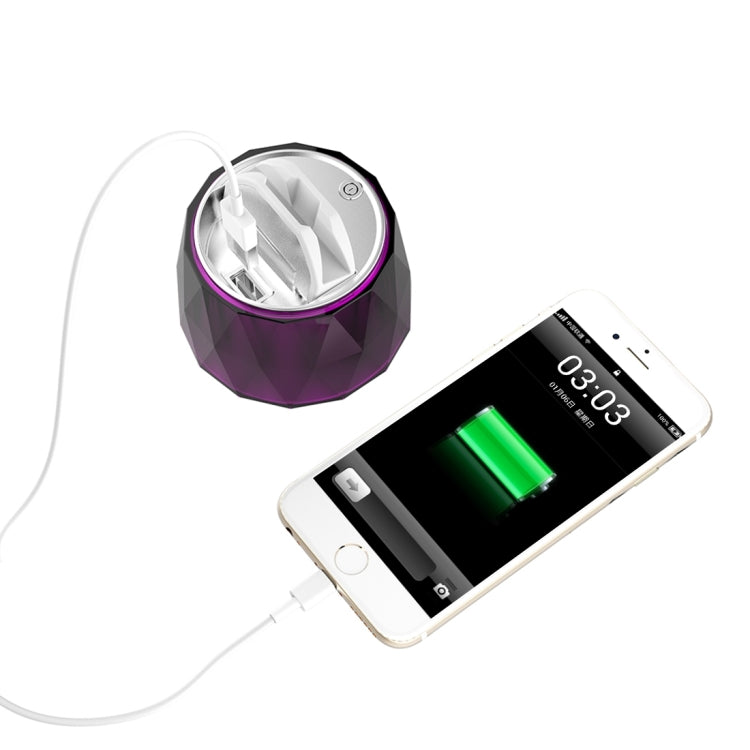 Q1 360 Degrees Rotation Smart Wireless Bluetooth Remote Shutter Self-timer Selfie Robot with Power Bank Function for Android & iOS Phones(Purple)