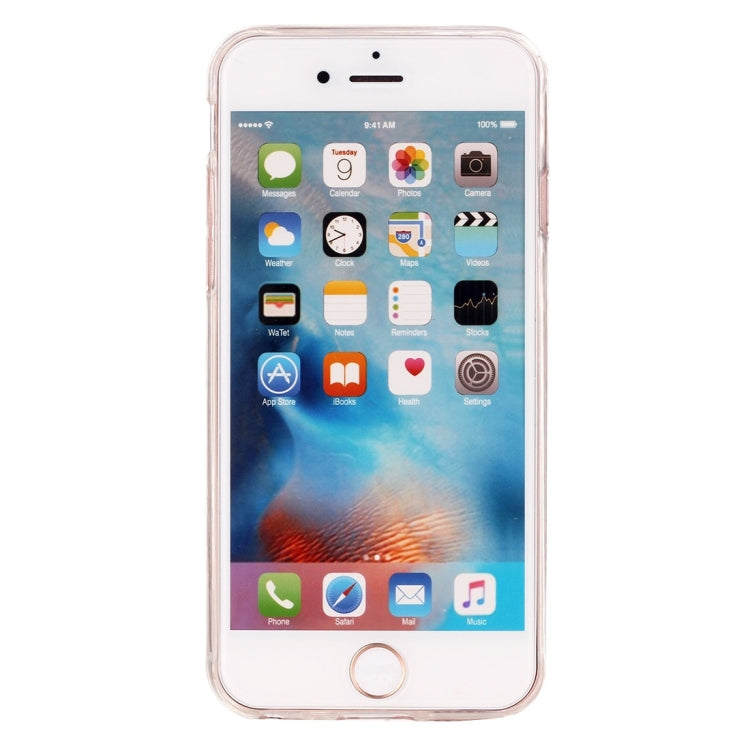 For iPhone 6s Transparent Grid TPU Protective Case