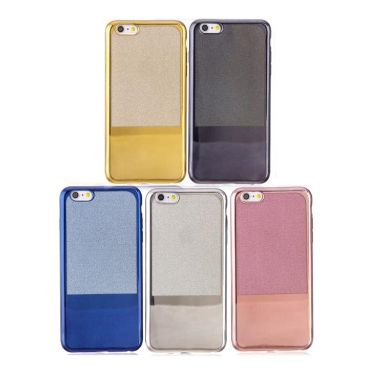 For iPhone 6 & 6S Electroplating Mirror TPU Protective Back Cover Case