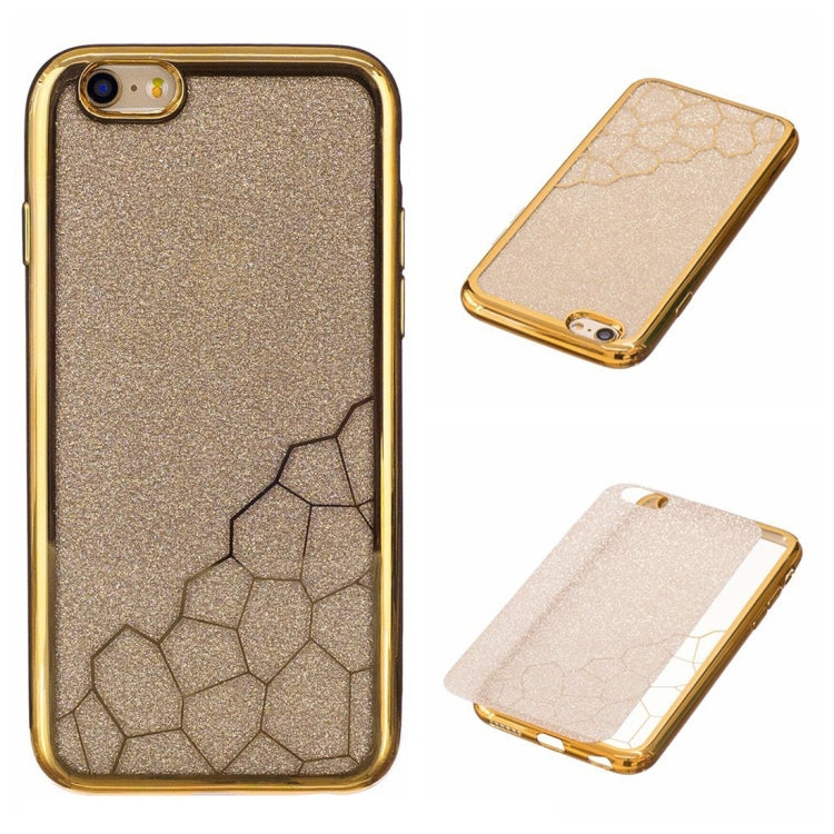 For iPhone 6 & 6s Electroplating Small Cubes TPU Protective Back Cover Case