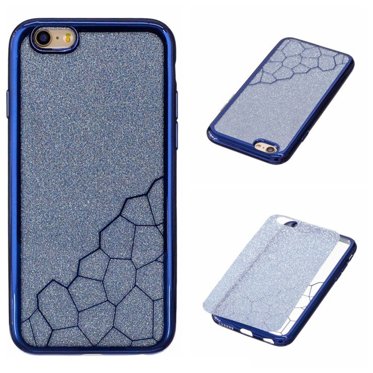 For iPhone 6 & 6s Electroplating Small Cubes TPU Protective Back Cover Case