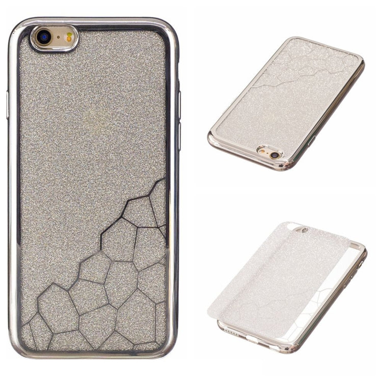 For iPhone 6 & 6s Electroplating Small Cubes TPU Protective Back Cover Case