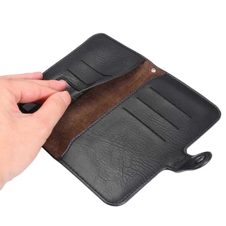 5.3 inch Universal Elephant Skin Texture Carry Case with Wallet & Card Slots for iPhone X / 6 & 6s / 5 & 5S & 5C, Galaxy S7 / S6, etc.