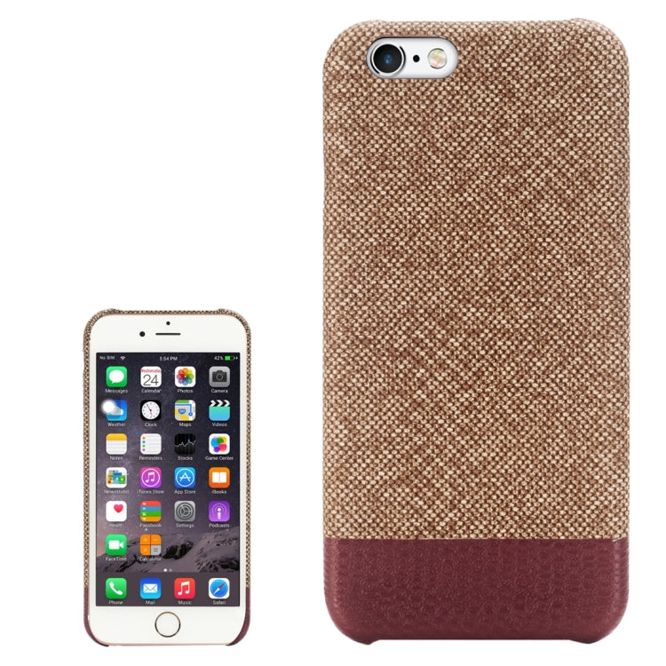 For iPhone 6 & 6s Cross Texture Protective Back Case