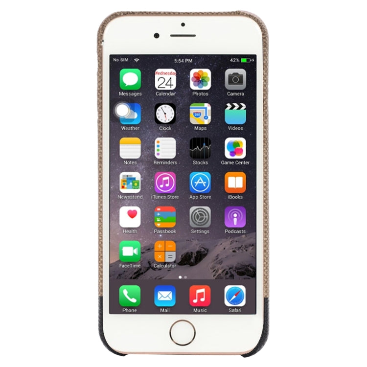 For iPhone 6 & 6s Cross Texture Protective Back Case