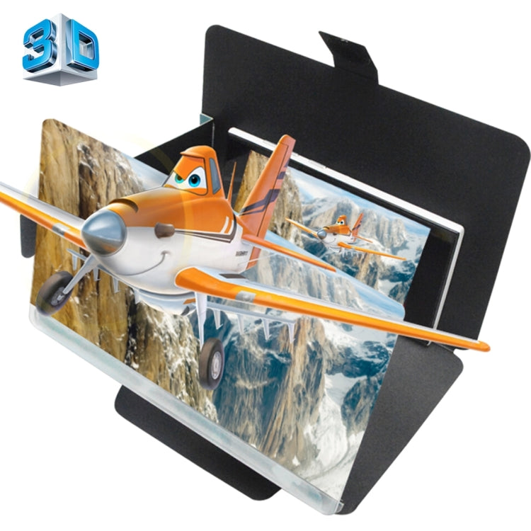 Q7 8.2 inch Screen 3D Enlarged Magnifier with PU Bracket Stand for iPhone 6 & 6s / 6 Plus & 6s Plus, Samsung etc. (Camouflage)