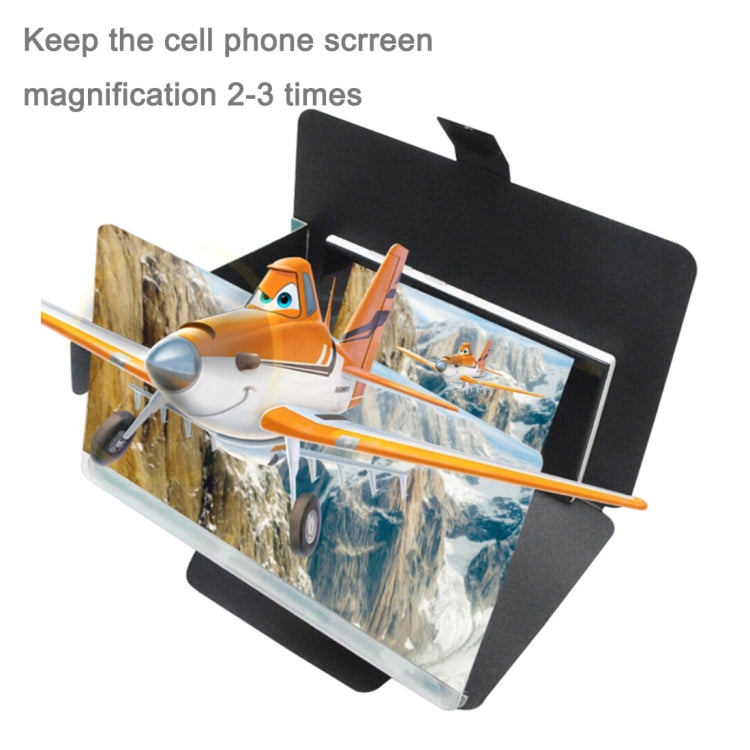 Q7 8.2 inch Screen 3D Enlarged Magnifier with PU Bracket Stand for iPhone 6 & 6s / 6 Plus & 6s Plus, Samsung etc. (Camouflage)