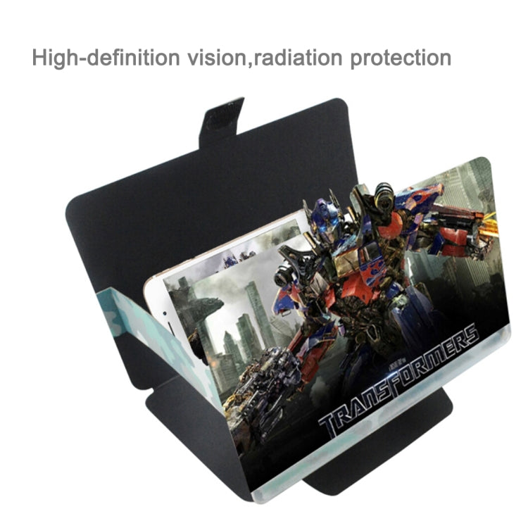 Q7 8.2 inch Screen 3D Enlarged Magnifier with PU Bracket Stand for iPhone 6 & 6s / 6 Plus & 6s Plus, Samsung etc. (Camouflage)