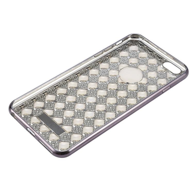 For iPhone 6 & 6s Agate & Diamond Encrusted Electroplating TPU Protective Back Cover Case