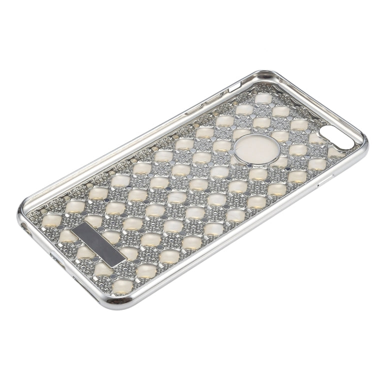 For iPhone 6 & 6s Agate & Diamond Encrusted Electroplating TPU Protective Back Cover Case
