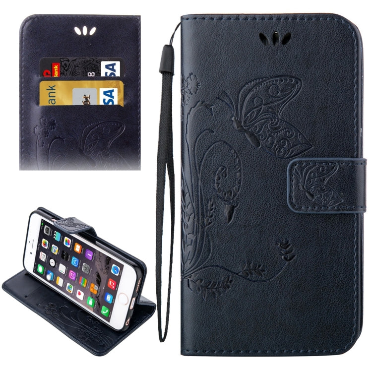 For iPhone 6 & 6s Crazy Horse Texture Printing Horizontal Flip Leather Case with Holder & Card Slots & Wallet & Lanyard