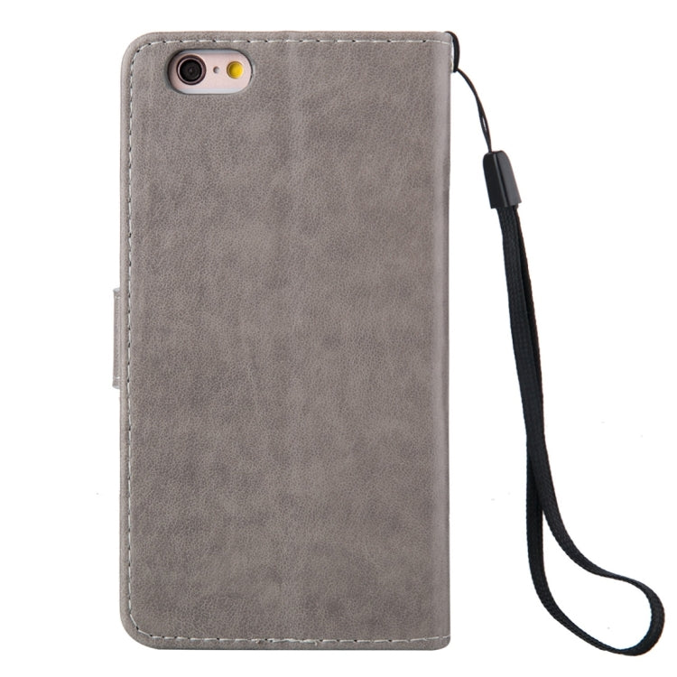 For iPhone 6 & 6s Crazy Horse Texture Printing Horizontal Flip Leather Case with Holder & Card Slots & Wallet & Lanyard