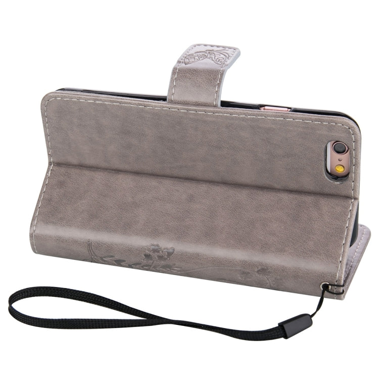 For iPhone 6 & 6s Crazy Horse Texture Printing Horizontal Flip Leather Case with Holder & Card Slots & Wallet & Lanyard