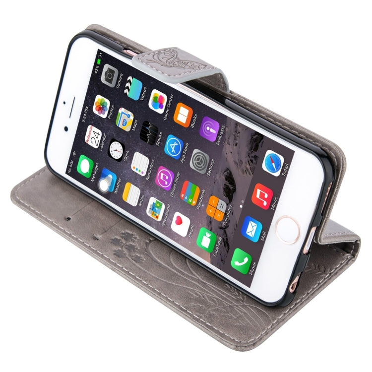 For iPhone 6 & 6s Crazy Horse Texture Printing Horizontal Flip Leather Case with Holder & Card Slots & Wallet & Lanyard