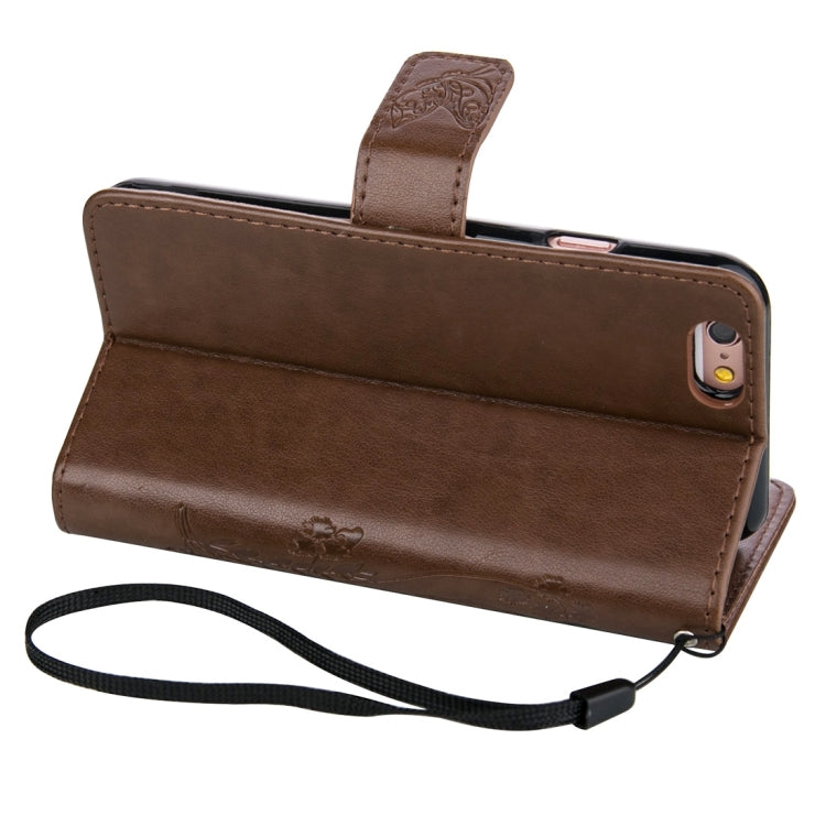 For iPhone 6 & 6s Crazy Horse Texture Printing Horizontal Flip Leather Case with Holder & Card Slots & Wallet & Lanyard