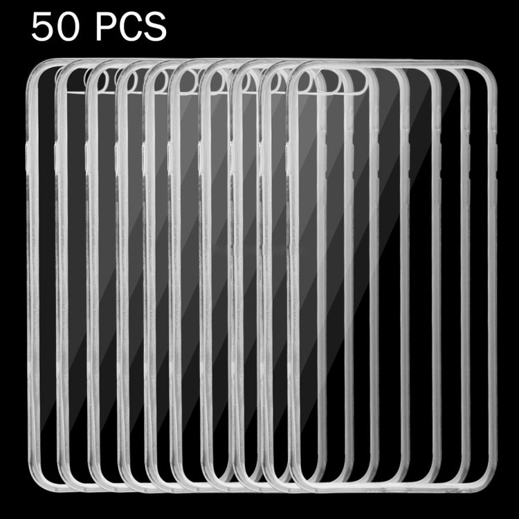 50 PCS for iPhone 6 & 6s 0.75mm Ultra-thin Transparent TPU Protective Case