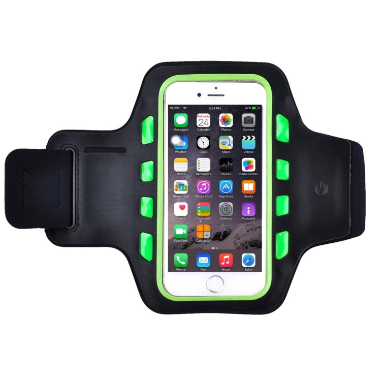 For iPhone 6 & 6s Single Buckle Sport Armband Case with LED