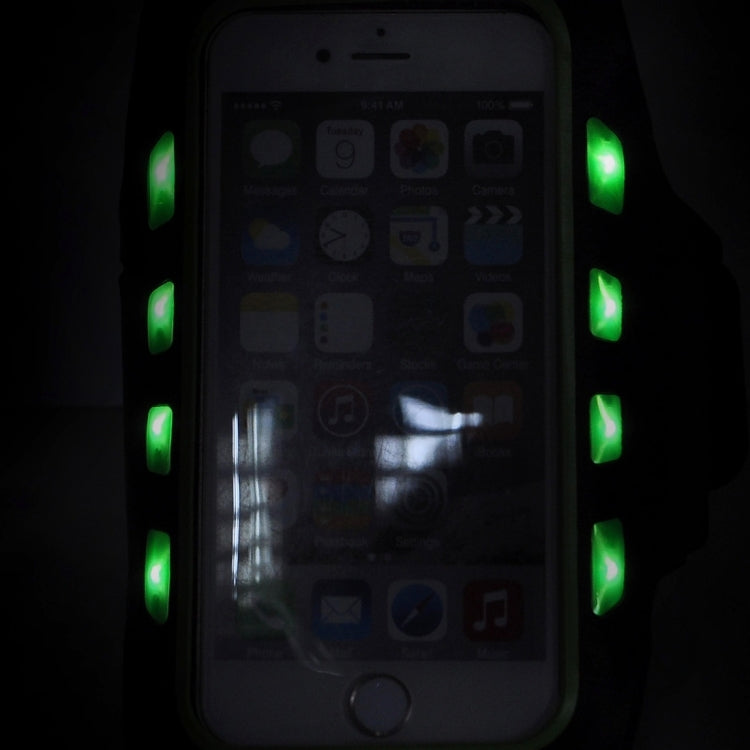 For iPhone 6 & 6s Single Buckle Sport Armband Case with LED