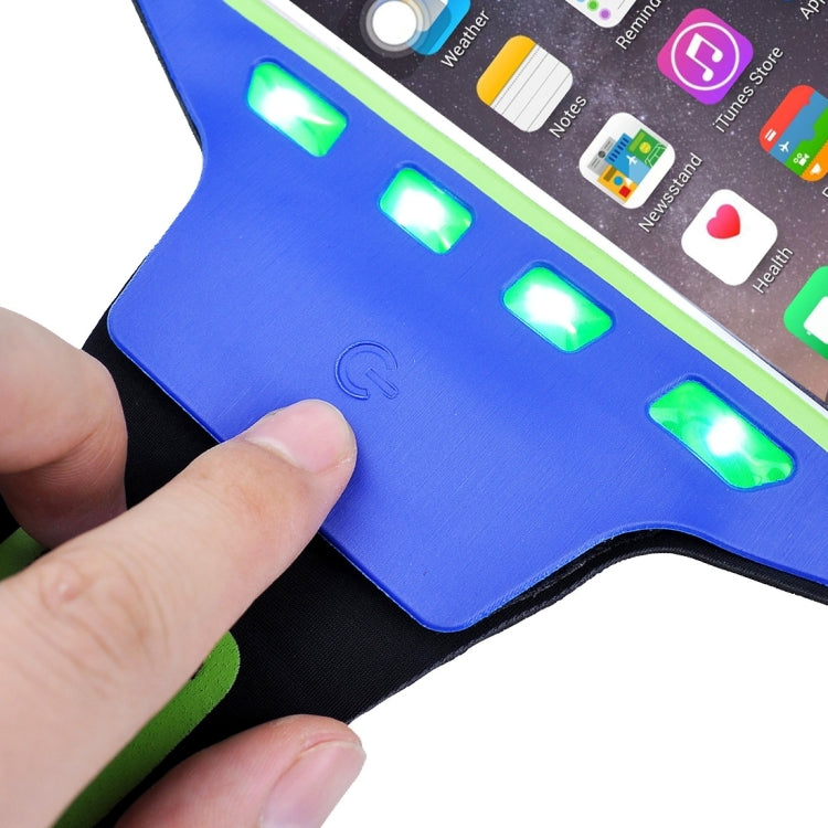 For iPhone 6 & 6s Single Buckle Sport Armband Case with LED